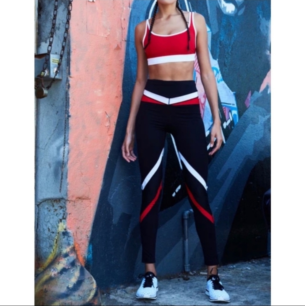 NWT Boom Boom Athletica Colorblock Leggings SZ XS